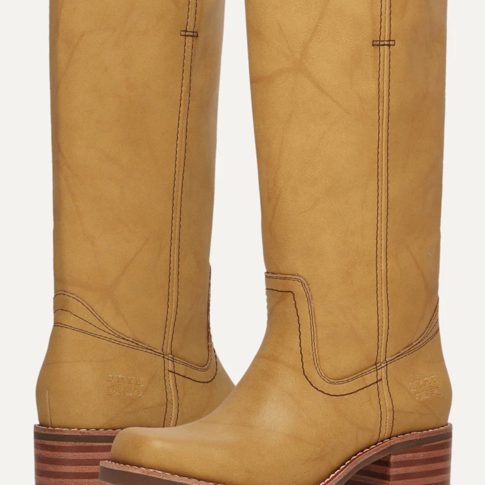 FRYE AND CO. Banana colored Heeled Boots size 7.5